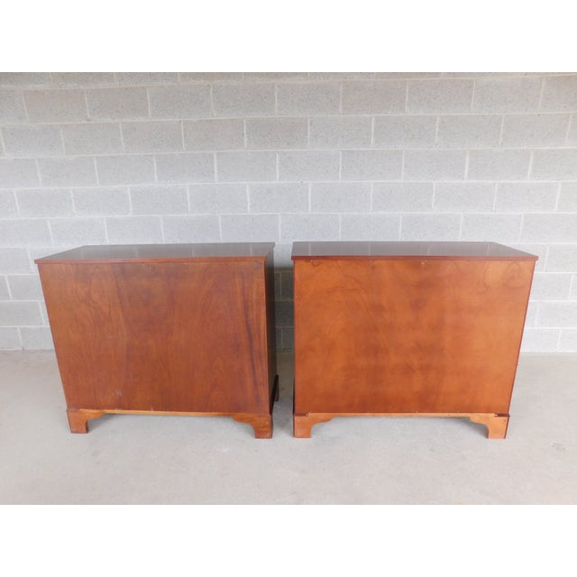 Kittinger Mahogany Georgian Style Storage Cabinets Servers - A Matching Pair For Sale - Image 13 of 15