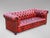 20th Century Red Leather 3-Seater Chesterfield, 1920s For Sale - Image 9 of 9