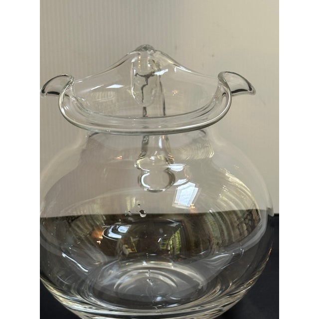 1980s Tiffany & Co. Crystal 7" Tall Pitcher Barware For Sale - Image 10 of 17