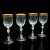 1920s Set of 4 Antique French Glass Wine Glasses For Sale - Image 13 of 13