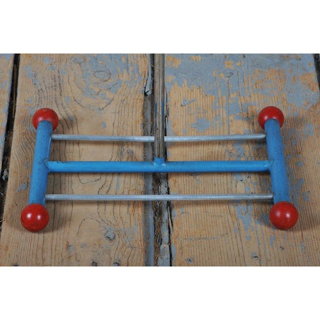 Bauhaus Chrome-Plated and Lacquered Steel Coat Rack, Czechoslovakia, 1920s For Sale - Image 6 of 11