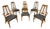 Mid-Century Modern Young MFG Co. Walnut Dining Chairs - Set of 6 - Restored! For Sale