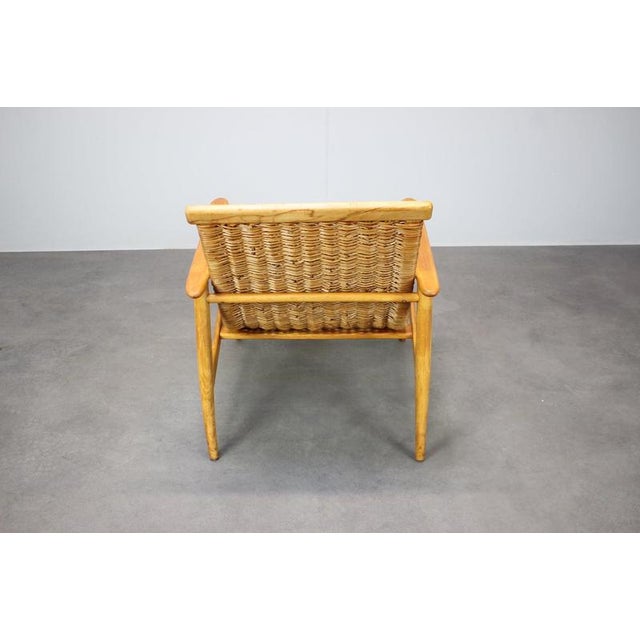 Vintage Rattan Armchair from ULUV, Czechoslovakia, 1960s For Sale - Image 10 of 13