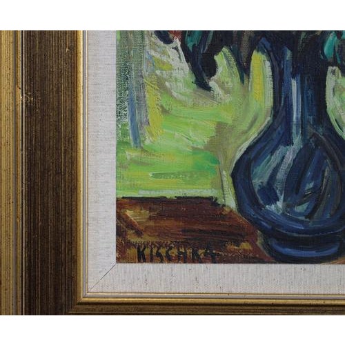 Isis Kischka, Bouquet of Flowers, 1963, Oil on Canvas For Sale - Image 9 of 14