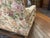 Vintage English Style Floral Upholstered Sofa With Carved Wood Frame For Sale - Image 9 of 11
