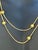 2020s Vintage 18 Karat Yellow Gold Box Chain Ball Necklace, 24 " Long For Sale - Image 5 of 7