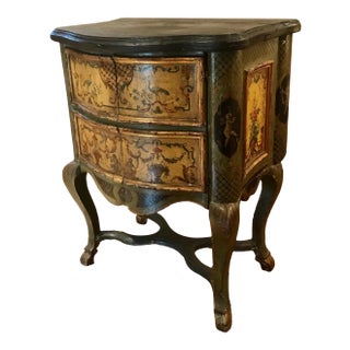 17th Century/18th Century Italian Rococo “Lacca Comodino” Commode For Sale