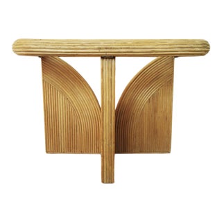 1970s Hollywood Regency Gabriella Crespi Style Side Table For Sale