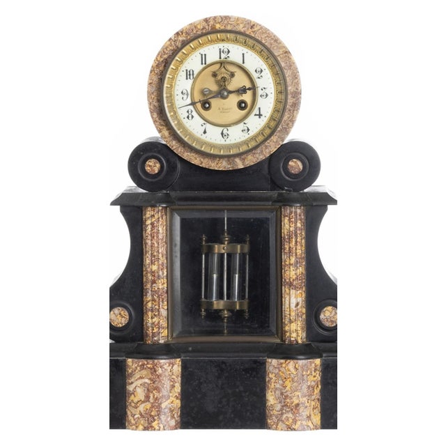 Clock Garniture Set, 19th Century, Set of 3 For Sale - Image 5 of 8