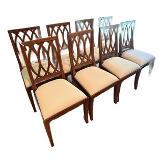 Set of 8 Theodore Alexander Lady Emily’s Invitation Dining Chairs For Sale