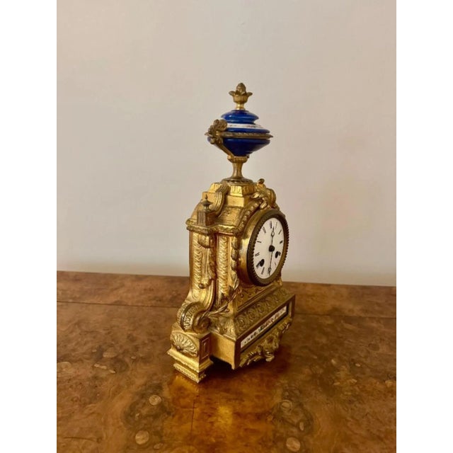 Antique French Ormolu Mantle Clock, 1860s For Sale - Image 3 of 7