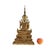 A fantastic, authentic antique bronze Buddha from Thailand (Rattanakosin period); a large piece gilded with gold leaf,...