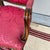 A Vintage Red Upholstered Carved French Style Bergere Arm Chair. For Sale - Image 4 of 12