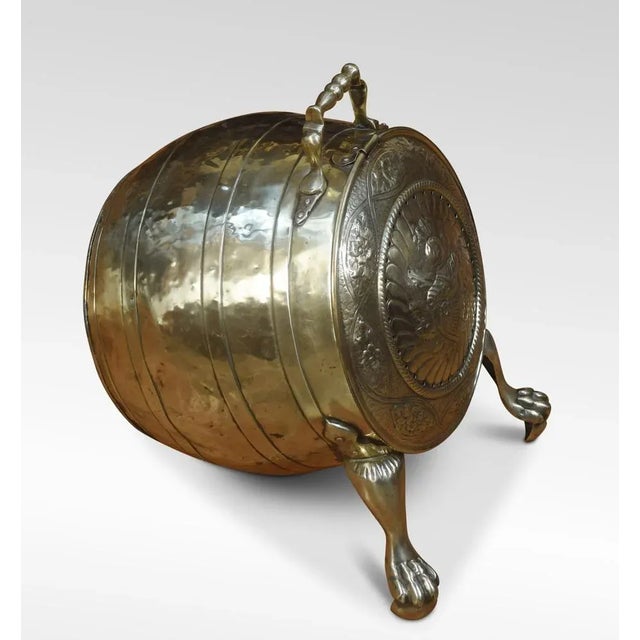 Brass Coal Bin, 1890s For Sale - Image 3 of 8