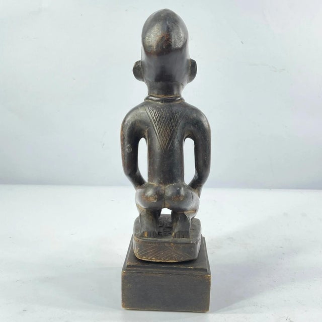 Early 20th Century Kongo Wood Figure on Custom Base For Sale In Denver - Image 6 of 6
