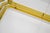 Mid-Century Modern Italian Lacquered Thin Line Brass Square Spacer Coffee Table For Sale - Image 9 of 12