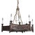 Vintage Star of David Carved Wood Chandelier For Sale
