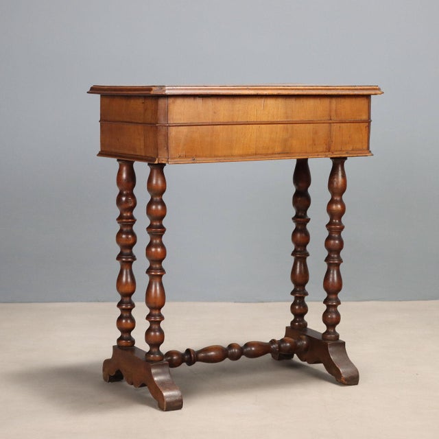 Walnut Worktable, Italy, Late 19th Century For Sale - Image 10 of 11