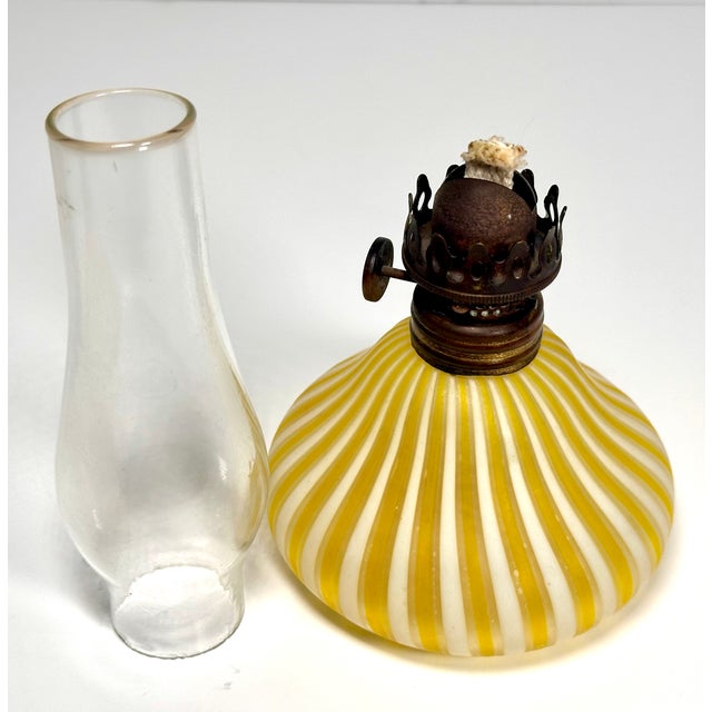 1930s Murano DeVilbiss Perfume Bottle Miniature Oil Lamp Marriage For Sale - Image 9 of 17
