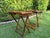 Late 20th Century Vintage Burnt Bamboo Folding Tray Tables, a Pair For Sale - Image 5 of 10