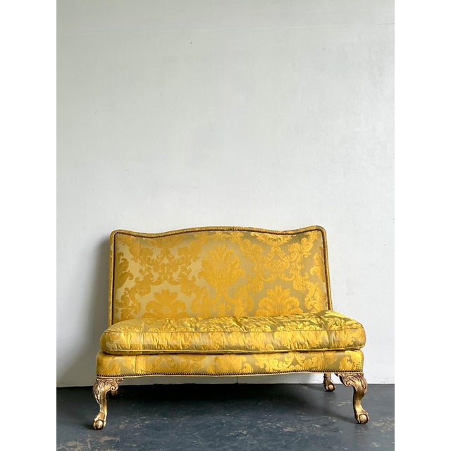 Vintage Lillian August Fleur De Lys Banquette Sofa For Sale - Image 15 of 18