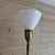 Mid 20th Century Mid 20th Century Mid Century Modern Tall Ceramic and Brass Table Ivory and Brown Table Lamp For Sale - Image 5 of 8