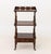 Victorian Rosewood Three-Tier Whatnot, with pierced three-quarter galleried top and single bottom frieze drawer on four...