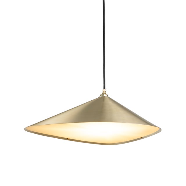 Emily I Pendant Light in Metallic Tones from Moss Objects For Sale - Image 9 of 9