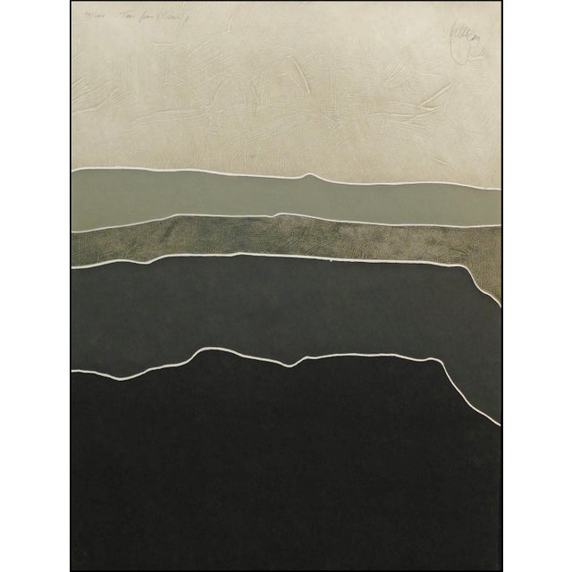 1980s 1980s Keefer "Taos for Chris" Signed Numbered Collagraph Art 3 Pcs, 2 Looks For Sale - Image 5 of 10