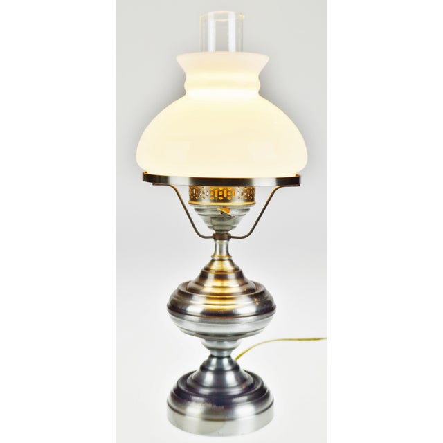 Vintage Metal Oil Lamp Style Table Lamp Chairish