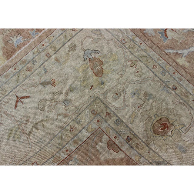 Large Oushak Rug by Keivan Woven Arts 11'11 X 14'10 For Sale - Image 10 of 11
