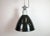 Industrial enamel pendant lamp designed and produced by Elektrosvit in former Czechoslovakia during the 1960s. It features...