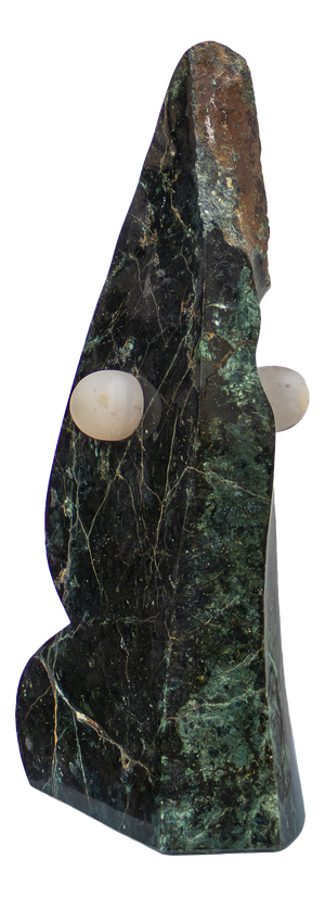 Roland Berger, Gaze in Motion, Green Marble with Alabaster Inlays
