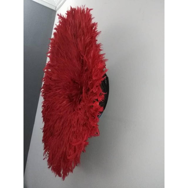 Juju Hat Red of 39" - 100 Cm For Sale - Image 4 of 5
