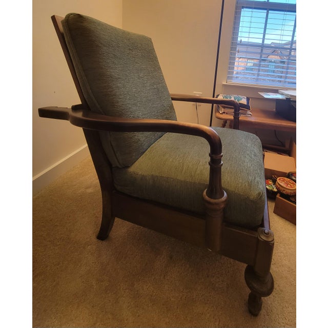 Early 20th Century Victorian Reclining Morris Chair For Sale In Baltimore - Image 6 of 17
