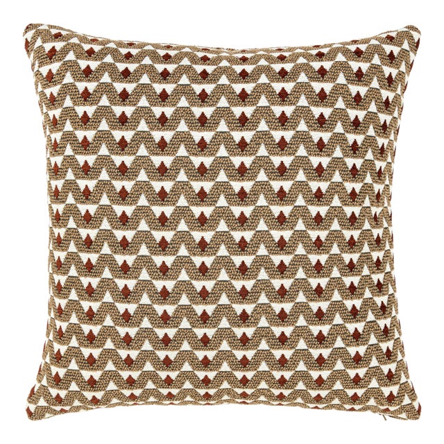 Scalamandre 22" x 22" Crizia Pillow in Canyon For Sale