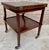 Early 20th Century Cherry Wood Serving Bar Cart with Removable Tray, 1940s For Sale - Image 13 of 15