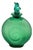 Vintage French Perfume Bottle in Emerald Green Glass by René Lalique, 1920 For Sale