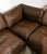 Brown 1960s Mid Century Danish Modern Sofa Sectional Attributed to Georg Brown Thams Brown Leather Couch L For Sale - Image 8 of 10