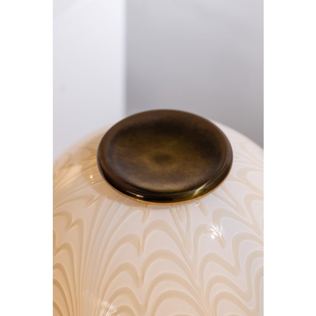Murano Glass Table Lamps by F. Fabbian for Mazzega, 1970s, Set of 2 For Sale - Image 4 of 12