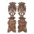 18th Century Italian Renaissance Lion Carved Walnut Sgabello Hall Chairs - a Pair For Sale - Image 9 of 9