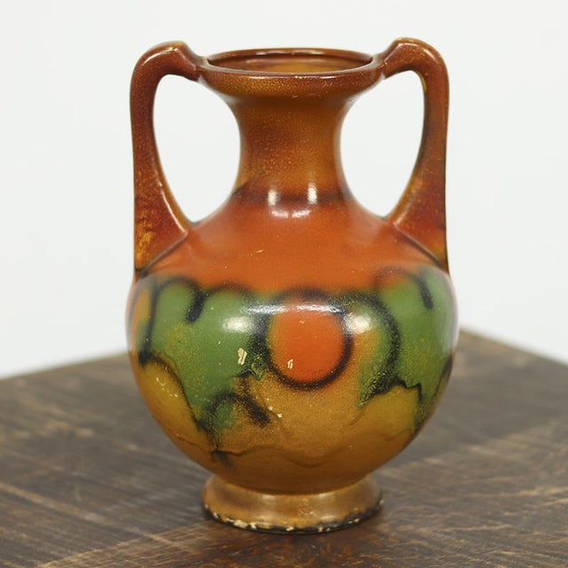 Rustic Vintage Vases in Earthenware, 1920s, Set of 3 For Sale - Image 3 of 10