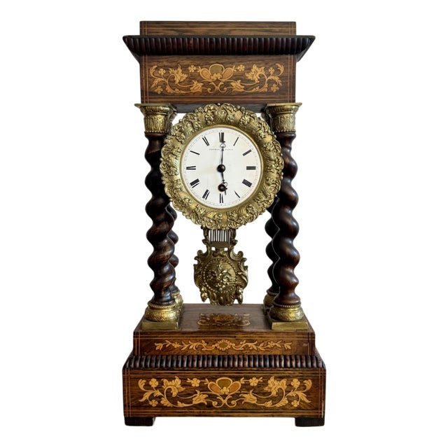 Antique Victorian French Portico Clock, 1880 For Sale