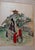Traditional Korean Two-Panel Silk Screen from 1975 For Sale - Image 3 of 6