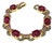 Bochic "Capri" Vintage Ruby & Blue Sapphire Bracelet Set In 18K Gold & Silver For Sale