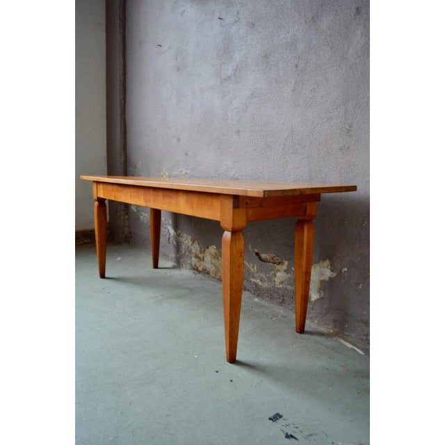 Beige Large Farm Table, 1890s For Sale - Image 8 of 18