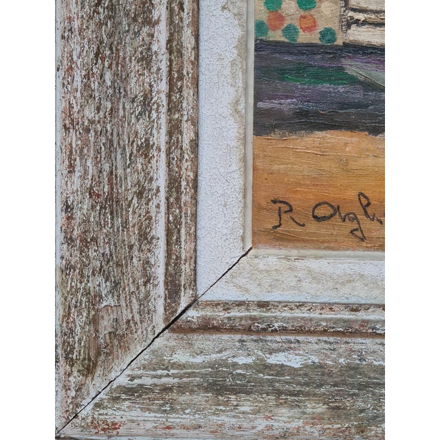 Romeo Charles Aglietti, The Wisteria, Early 20th Century, Oil on Panel For Sale - Image 3 of 4