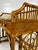Vintage Brighton Style Bamboo Rattan Desk and Chair For Sale In Tampa - Image 6 of 12