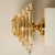 Clear and Gold Glass Pyramid Flush Mount in the style of Venini, 1970s For Sale - Image 9 of 18