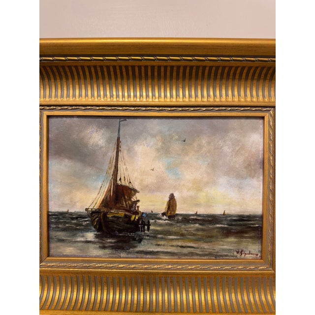 English English Oil on Canvas Sailing Boats For Sale - Image 3 of 10